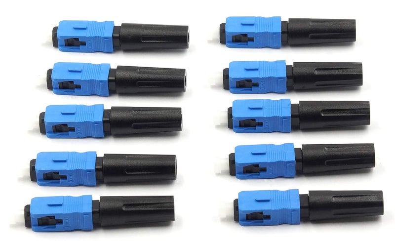 LEITE 10pcs SC UPC Fiber Optic Quick Connectors SC Fiber Reusable Connectors Adapter Embedded OS2 Single Mode 9/125 Mechanical for FTTH CATV Cold Connector Network Optical Fiber Instrument - Image 4